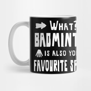 Badminton Birdy Men Badminton Racket Gift Mug